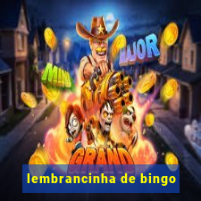 lembrancinha de bingo